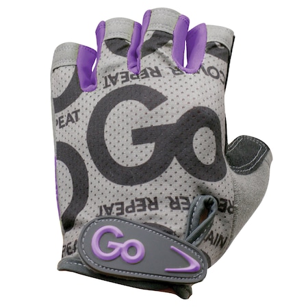 Gofit Women's Pro Trainer Gloves with Padded Go-Tac Palm (Purple/Medium) GF-WGTC-M/PPL